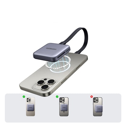 UGREEN Memory card reader with magnetic charger 3in1 100W PD - gray – image 8