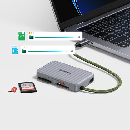 UGREEN SD microSD USB-C memory card reader - gray – image 6