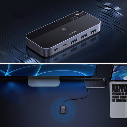UGREEN USB-C USB-A 10Gb/s switch - gray – image 7