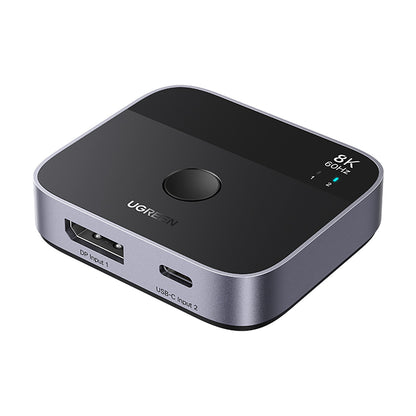 UGREEN Switch DisplayPort USB-C to USB-C switch - gray