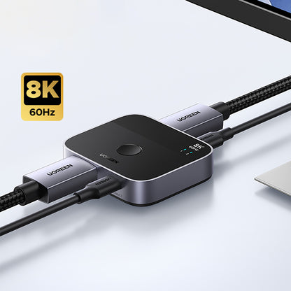 UGREEN Switch DisplayPort USB-C to USB-C switch - gray – image 3