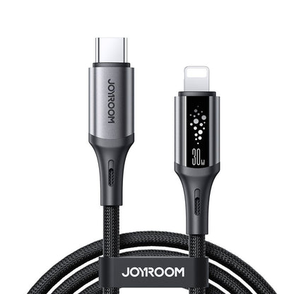 JOYROOM USB-C cable - iPhone Lightning S-A60 StarTalk 30W 1.2m - black