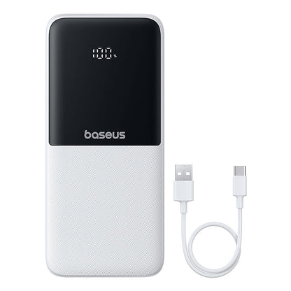 BASEUS Lipow 10000mAh 22.5W Powerbank with built-in USB-C iPhone Lightning cables - white – image 7