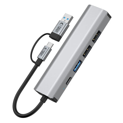 Tech-Protect HUB 5in1 USB-C USB-A Ethernet RJ45 adapter - gray – image 6