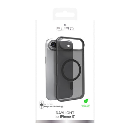 PURO Silicone case for iPhone 17 Air Daylight Magsafe - translucent black – image 2