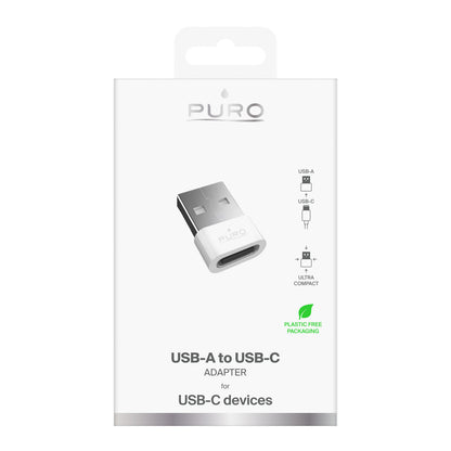 PURO USB-C - USB-A adapter - white – image 2