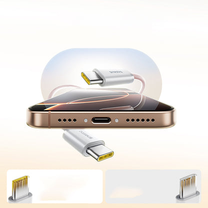 BASEUS Cable self-laying USB-C Dynamic 4 Pro 100W 1m - pink – image 5