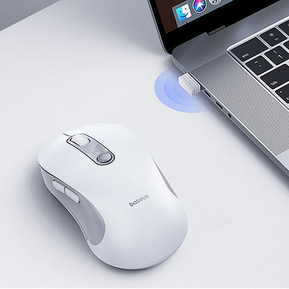 BASEUS Wireless ergonomic mouse USB 2.4GHz F02 - white – image 7