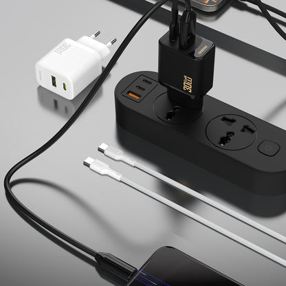 DUDAO USB-C wall charger with USB-C GaN PD 30W cable - white – image 13