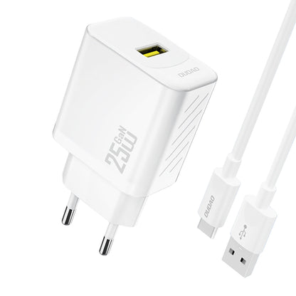 DUDAO GaN 30W USB-A - USB-C wall charger with USB-C cable - white – image 28