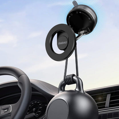 DUDAO Magnetic car holder for smartphone with MagSafe suction cup - black – image 5