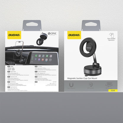 DUDAO Magnetic car holder for smartphone with MagSafe suction cup - black – image 8
