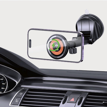 DUDAO Smartphone car holder with Magsafe 15W wireless charger - black – image 10