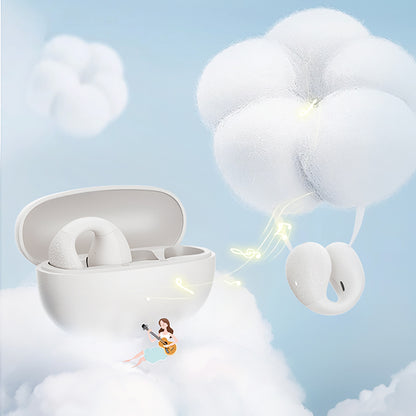 QCY Crossky C10 OWS ENC IPX5 BT open wireless headphones with microphone - white – image 6