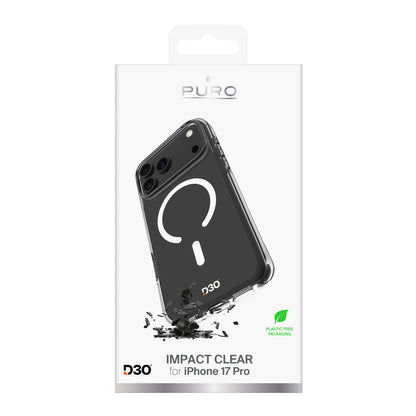 PURO Case cover for iPhone 17 Pro TPU PC Impact Clear D3O MagSafe - transparent – image 2