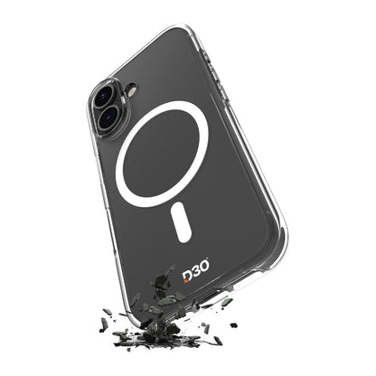 PURO Case cover for iPhone 17 TPU PC Impact Clear D3O MagSafe - transparent