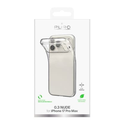 PURO Case for iPhone 17 Pro Max TPU 0.3 Nude Ultra-Slim - transparent – image 2