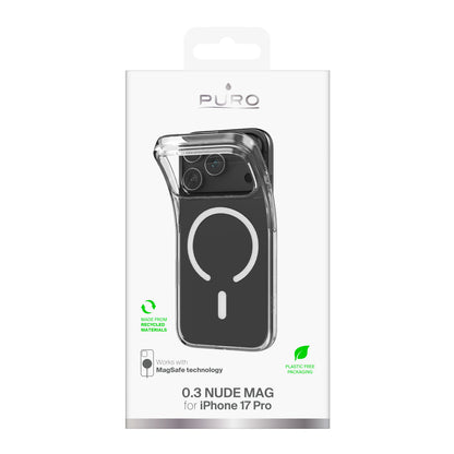 PURO Case for iPhone 17 Pro TPU 0.3 MAG Ultra-Slim MagSafe - transparent – image 3