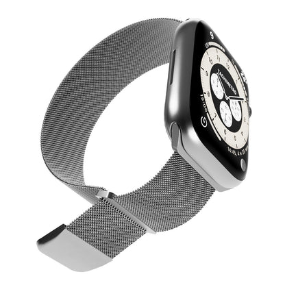 PURO Stainless Steel Strap for Apple Watch 42 44 45 49 mm Milanese - Silver – image 14