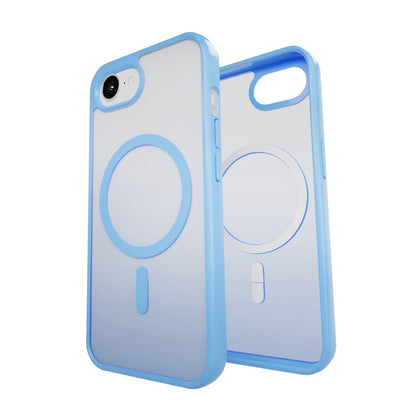 PURO Gradient MagSafe silicone case for iPhone 16e - blue – image 5