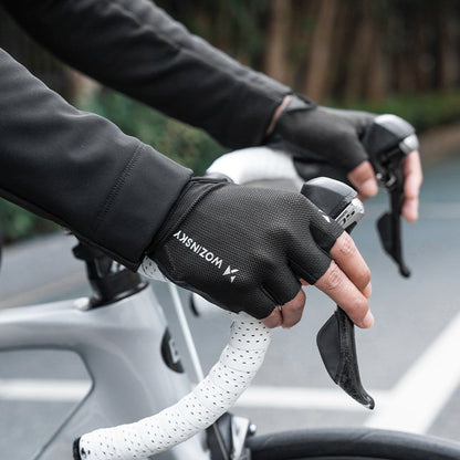 WOZINSKY Fingerless anti-slip cycling gloves, size XL - black – image 5