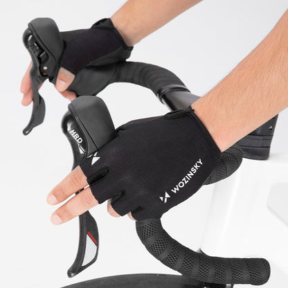 WOZINSKY Fingerless anti-slip cycling gloves, size XL - black – image 8