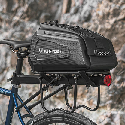 WOZINSKY Bicycle bag with a rigid construction for a 9l rack - black – image 11