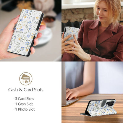 Tech-Protect Eco-leather closed case for Samsung Galaxy A26 5G / A17 4G / 5G Wallet - daisies with leaves – image 3