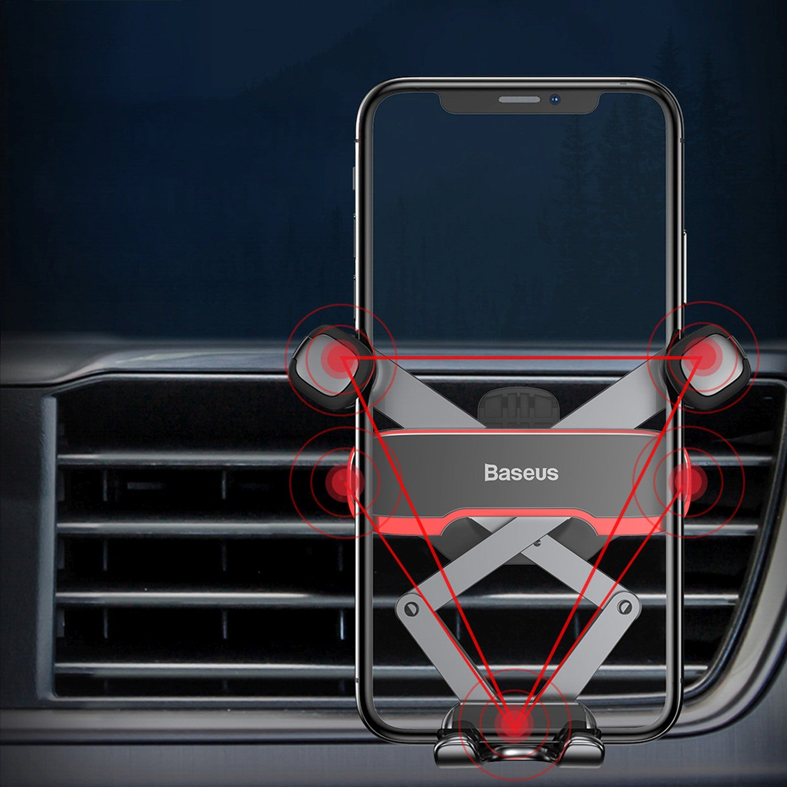 BASEUS Mobile Phone Stands – Gravity car phone holder for air – image 44
