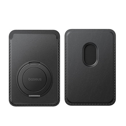 BASEUS Magnetic card wallet with MagSafe stand - black – image 4