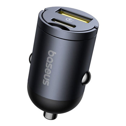 BASEUS USB-A USB-C 30W car charger - black – image 6