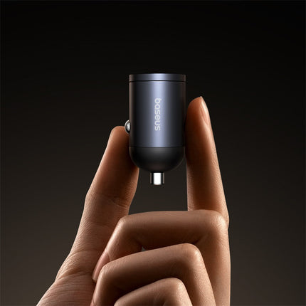 BASEUS USB-A USB-C 30W car charger - black – image 7