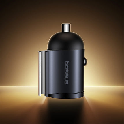 BASEUS USB-A USB-C 30W car charger - black – image 8