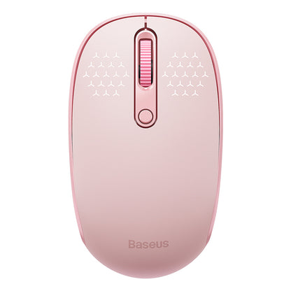 BASEUS Wireless mouse 3 communication modes 2.4GHz Bluetooth 3.0 5.0 F01B - pink