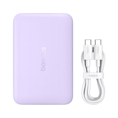 BASEUS Induction Powerbank 10000mAh 22.5W MagSafe with USB-C 20V/3A 0.3m cable - purple – image 4