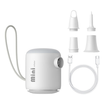 BASEUS Portable, rechargeable tourist pump with 4 USB-C connectors - white – image 2