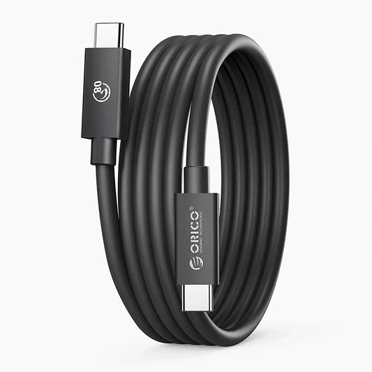 ORICO USB-C USB4 Thunderbolt5 80Gbps 240W cable 1m - black