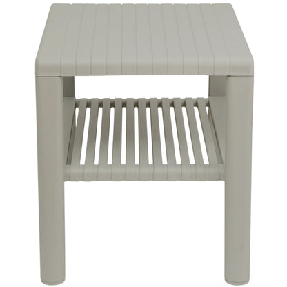 GSG24 Durable pool coffee table for the garden on the terrace with a shelf - BEIGE – image 3