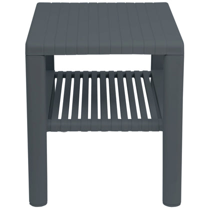 GSG24 Durable pool coffee table for the garden on the terrace with a shelf - ANTHRACITE – image 3