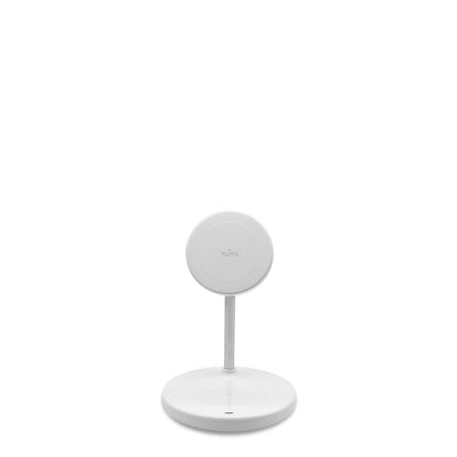 PURO 3in1 inductive charger with stand for iPhone AirPods USB-A - white – image 3