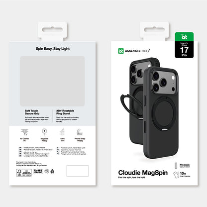 AmazingThing Cover case for iPhone 17 Pro with Cloudie stand - black – image 6