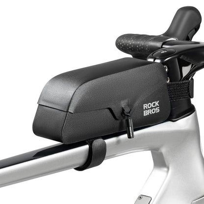 ROCKBROS Waterproof bicycle frame bag with magnetic closure 0.9L - black – image 2