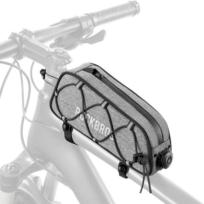 ROCKBROS Waterproof bicycle bag for the upper frame tube 0.7L - gray