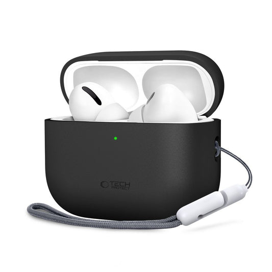 Tech-Protect Protective silicone case for AirPods Pro 3 headphones - black