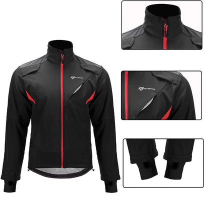 ROCKBROS Windproof cycling sports jacket, size XL - black – image 2