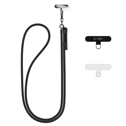 Tech-Protect Adjustable lanyard for smartphone keys - black
