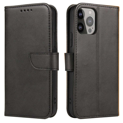 HURTEL Case with flap for Samsung Galaxy S24 FE Magnet Case - black