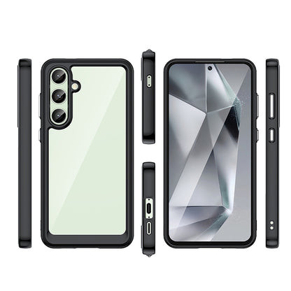 HURTEL Silicone case with gel frame for Samsung Galaxy S24 FE Outer Space Case - black – image 7