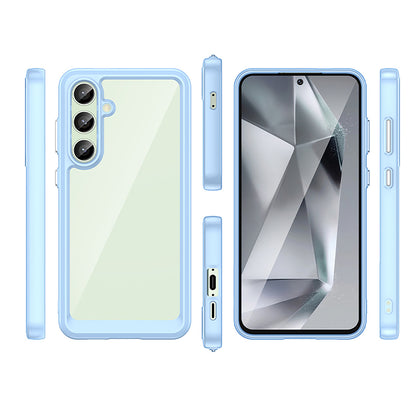 HURTEL Silicone case with gel frame for Samsung Galaxy S24 FE Outer Space Case - blue – image 5