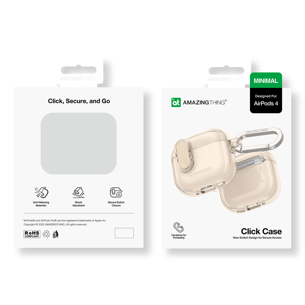 AmazingThing Protective case for AirPods 4 Minimal Case - desert – image 5